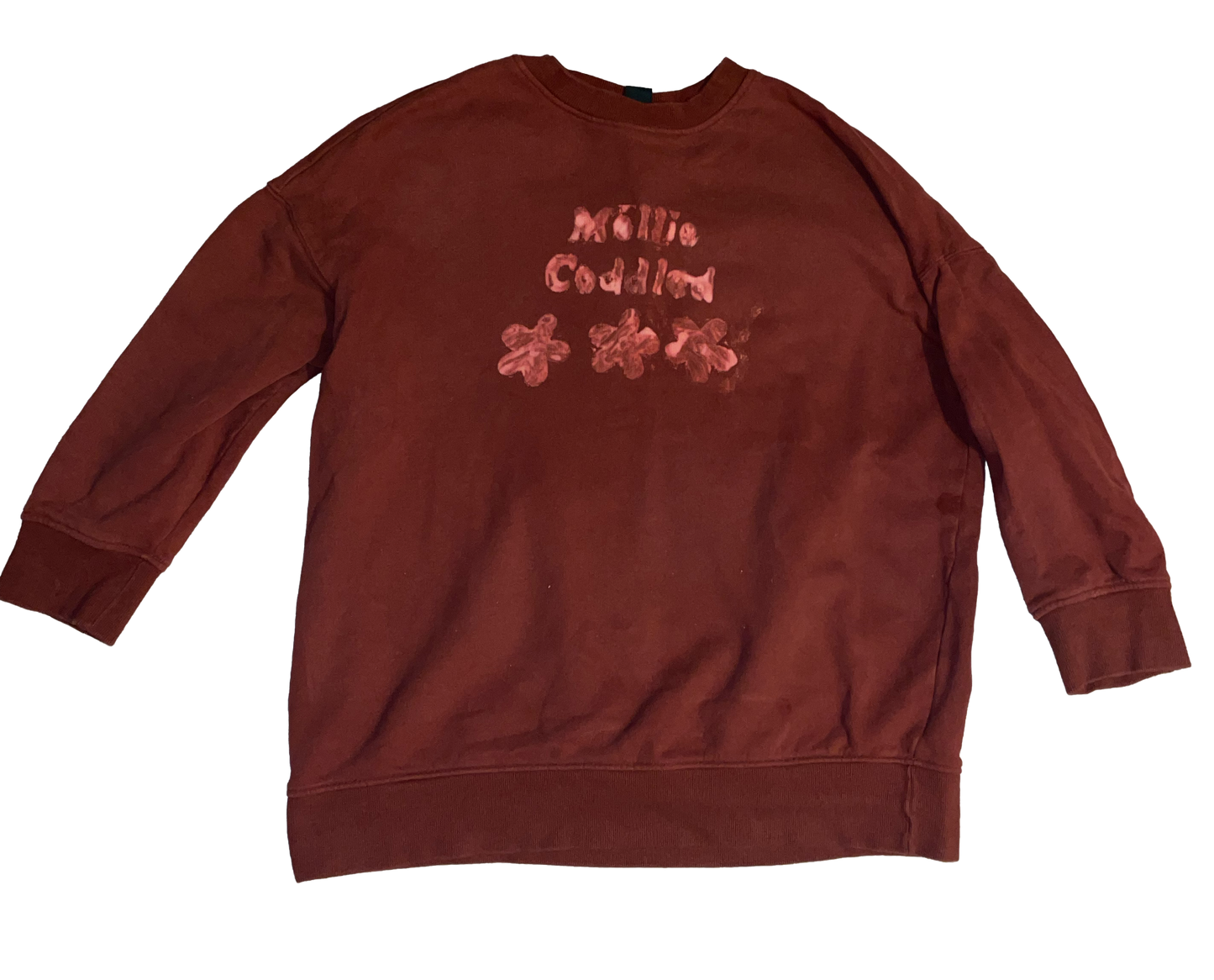 Maroon Mollie Coddled Oversized Sweater - XXS