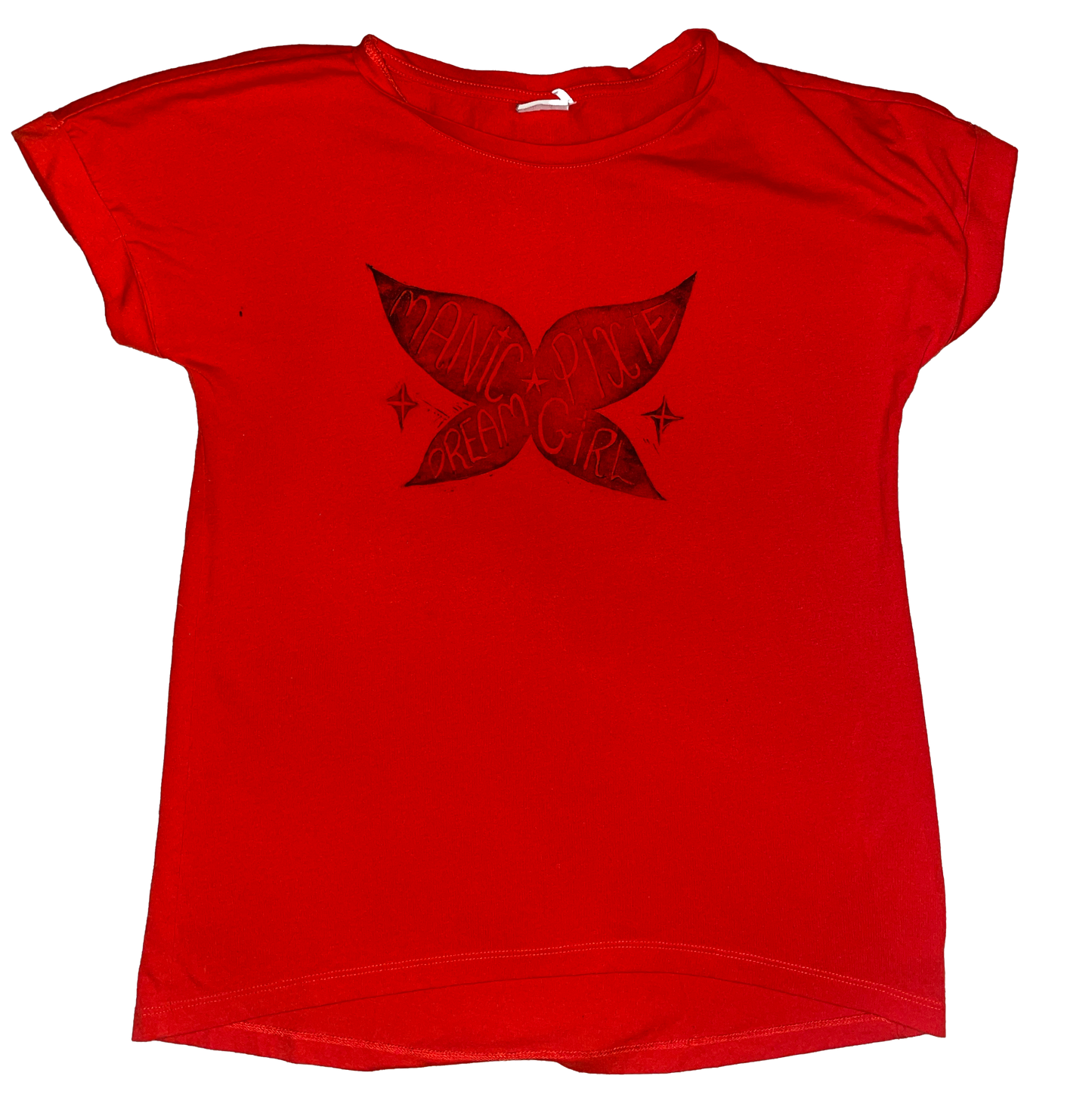 Red Manic Pixie Dream Girl Tee - S